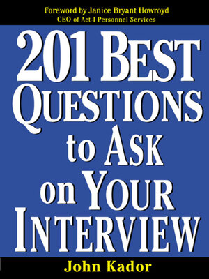 cover image of 201 Best Questions to Ask on Your Interview